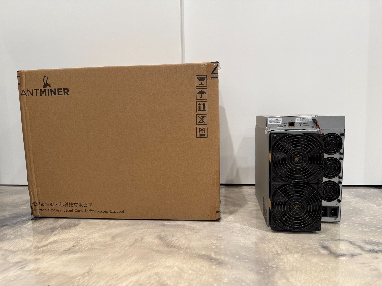 Bitmain Antminer L7 9050MH/s ASIC Miner w/APW12 PSU & Original Box VNish