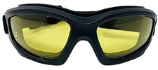 Motorcycle Goggles For Men: Heavy-Duty Motorcycle Riding Goggles w/Hard Yellow