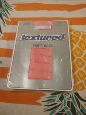 New Vintage Textured Pink Pantyhose Sandal Foot Average 5.3-5.6
