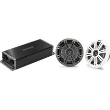 Kicker Marine KPX300.4 Powersports Amp  6.5" Marine Speakers 4 Ohm 