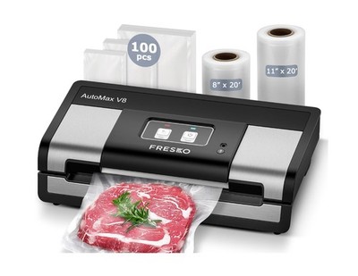 Fully Automatic Vacuum Sealer, 95Kpa Powerful Food Vacuum Sealer Machine, Aut...