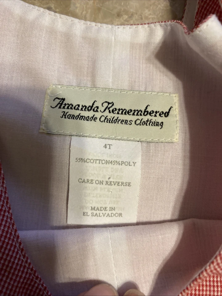 Novo com etiquetas Amanda Remembered Smocked Santa/Trees Jon/Shortall/Romper 4T - Imagem 3 de 4