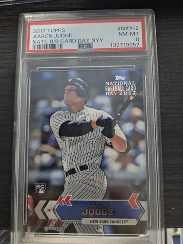 2017 Topps National Baseball Card Day  New York Yankees Aaron Judge #NYY-2 PSA 8