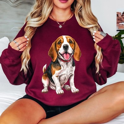 Beagle Hunderasse Tiere Damen Sweatshirt Happy Pet Owner Pullover
