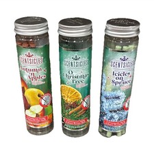 3 ScentSicles Scented Stick Set Christmas Autumn Apples Tree Spruce