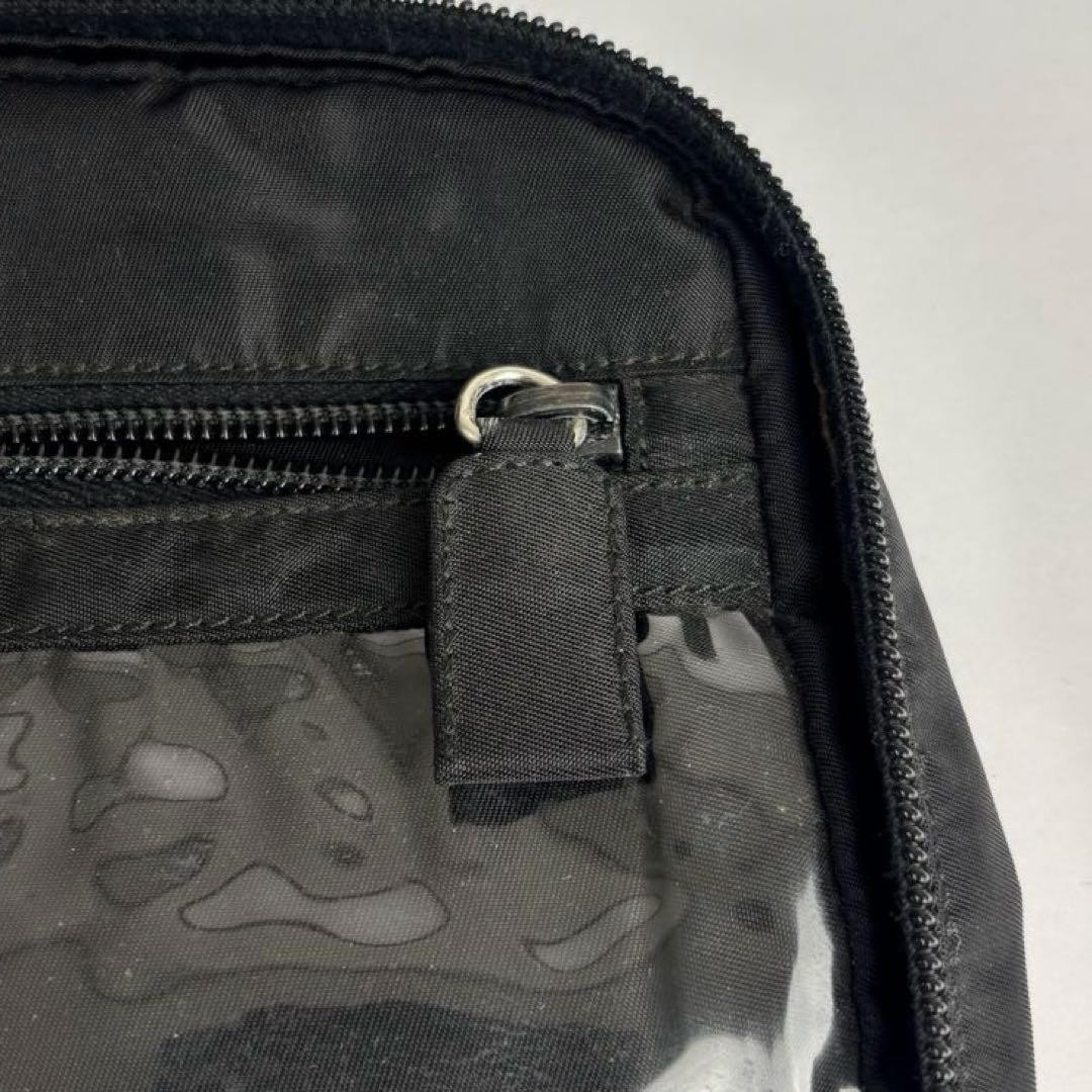 PRADA Makeup Pouch Multi Case Small Items Triangl… - image 15