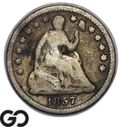 1857 Seated Liberty Half Dime