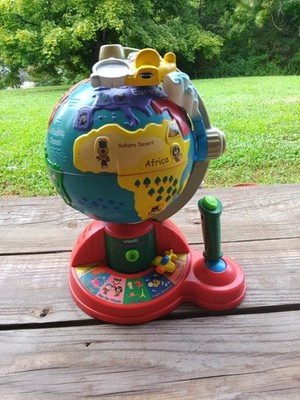 Vintage V-Tech Fly and Learn Talking Globe Joystick Airplane Educational Toy