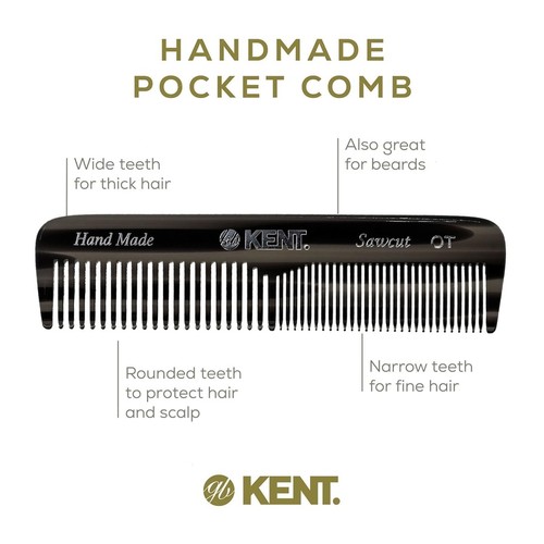 Men's Beard Detangler Brush Fine Wide Teeth Comb Wet Dry Facial Hair Styling New - Picture 14 of 49