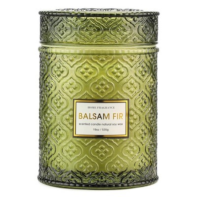 Christmas Candles, Balsam Fir Cedar Candle, Winter Scented Candle, Holiday Wi...