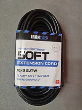 Iron Forge Cable 50 Ft Weatherproof Extension Cord Indoor & Outdoor - 3 Prong