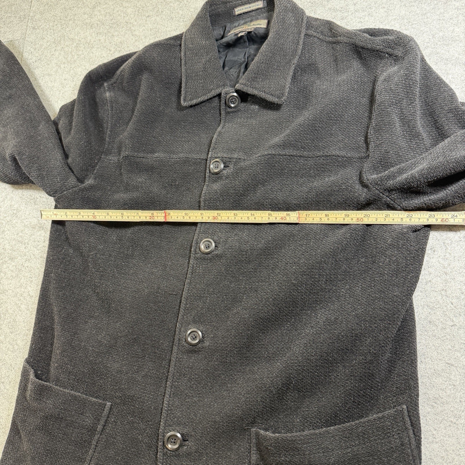 Tommy Bahama Island Soft Trench Coat Mens XL Wool Blend Made In Italy Luxury thumbnail 6