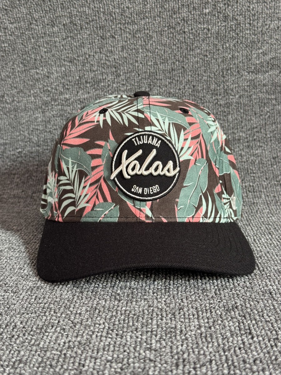 '47 Brand Tijuana Xolos San Diego Snapback Hat Black Tropical Floral Curved Brim