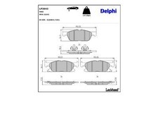 Bremsbeläge für Ford Focus IV HN Turnier HP Kuga III DFK ab 19->