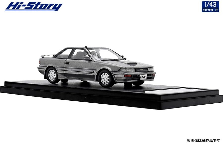 自動車 Hi-Story 1/43 Toyota COROLLA LEVIN Hi Story 1/43 Toyota COROLLA LEVIN GT-Z (1987) Gray Metallic