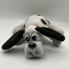 Vintage Tonka Pound Puppies Plush Dog Stuffed Animal Gray Brown Puppy Thailand