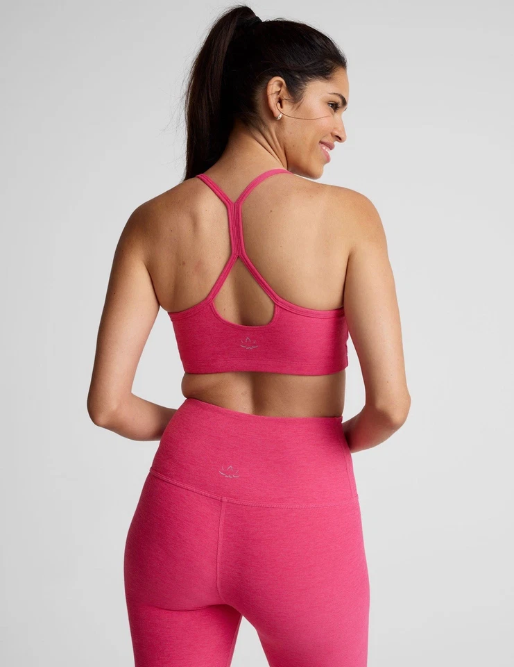Beyond Yoga Spacedye Slim Racerback Sports Bra XS hot pink athletic yoga workout - Image 2 of 4