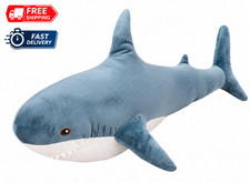 IKEA BL HAJ Shark Soft Toy 39 1/4" Large Plush Stuffed Animal Pillow Kids
