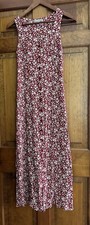 REFORMATION RED FLOWER FLORAL MIDI DRESS BACK TIE SIZE 2 FITS SIZE 0 