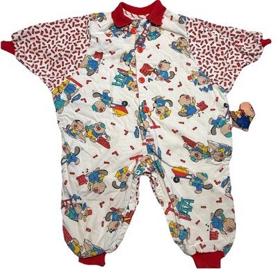 Cache Cache Vintage 18 Months Jumper One Piece 100% Cotton Made in USA Beaver