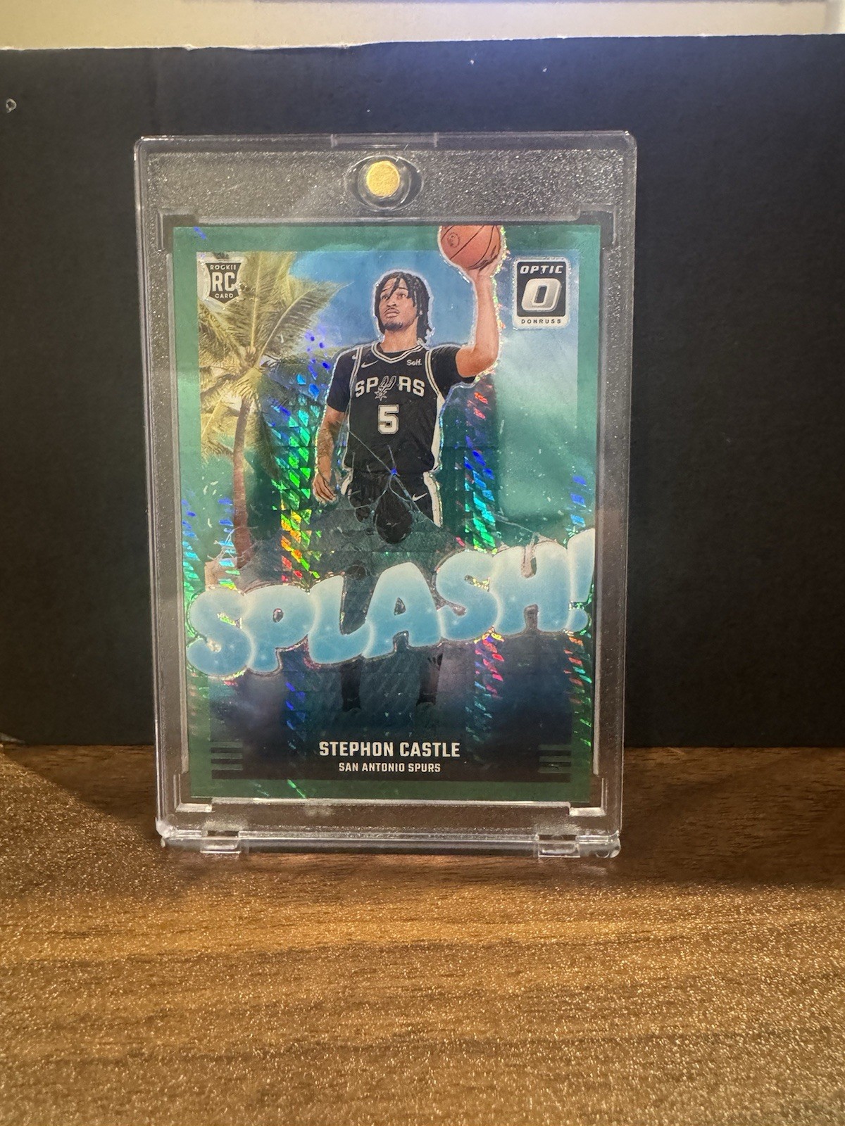 2024-25 Donruss Optic Stephon Castle GREEN HYPER /249 SPLASH! Rookie RC
