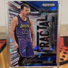 2024-25 Panini Prizm Black Luka Doncic Blue Fractal LA Lakers /125 #2