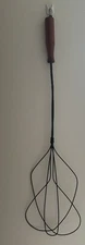 Antique Rug Beater 30 In. Wood Handle Primitive Decor