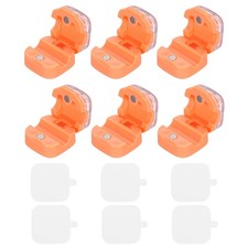 6Pcs Magnetic Cable Clips, Self-Adhesive Cable Management Clamp Organizer Orange