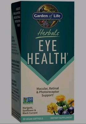 Garden of Life Herbals Eye Health Formula Vision Support Marigold Sunflower 2027