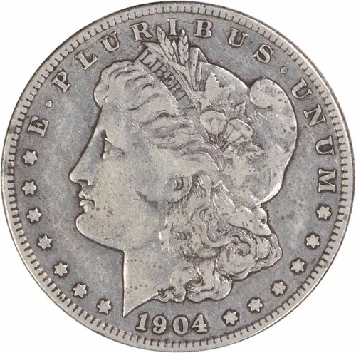 1904-S Morgan Silver Dollar VF Uncertified #1054