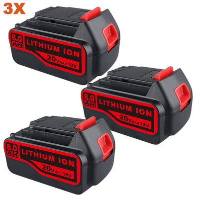 1-4x Akku für  8,0Ah 18V 20VMAX Lithium LBX20 LBXR20 LB2X4020 for Black & Decker