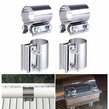 4pcs 2.5 Stainless Steel Butt Joint Exhaust Band Clamp Muffler Sleeve Coupler 4pcs 2.5 Stainless Steel Butt Joint Exhaust Band Clamp Muffler Sleeve Coupler