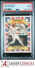 1992 KELLOGG'S #10 MIKE SCHMIDT PHILLIES HOF PSA 9
