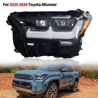 For 2025 2026 Toyota 4Runner Headlight Led Dual Projector headlamp Driver side