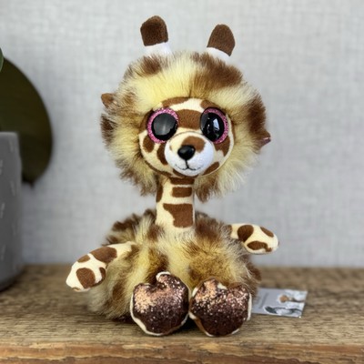 TY Beanie Boo Collectable Gertie Giraffe Fluffy Big Eye Sparkly