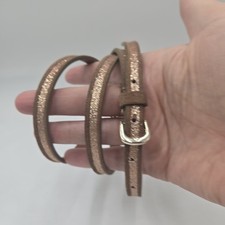 Vintage GAP Shiny Skinny Cow Leather Belt - Women's Size M Fits 32-38" Y2K