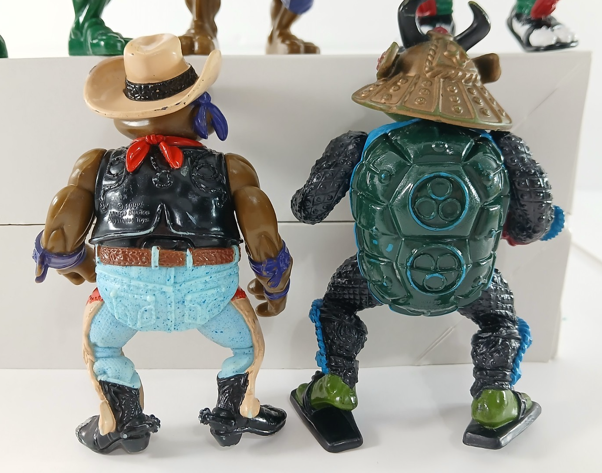 Vintage TMNT Teenage Mutant Ninja Turtles Action Figure Toys LOT