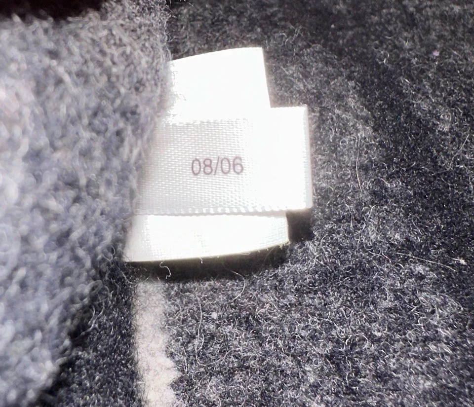 Vintage Y2K Express Black Striped 100% Lambs Wool Crewneck Sweater Men’s L Flaw - Image 4 of 4