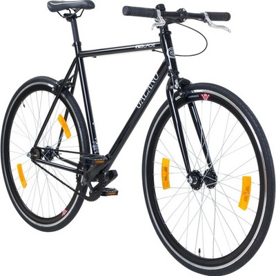 Galano Blade 28'' Singlespeed Bike Erwachsenen Fahrrad Fixie schwarz/schwarz 59cm