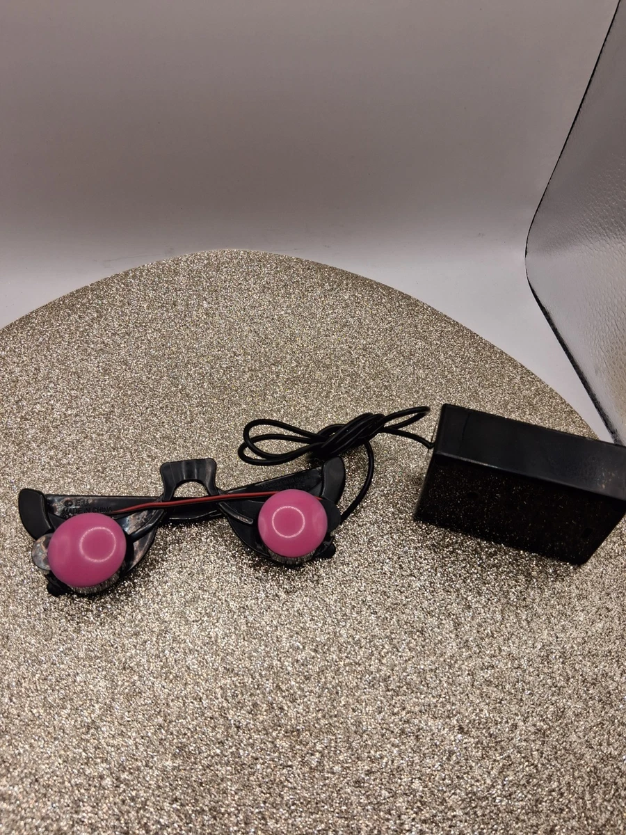 Grim Reaper Glowing Red Eyes LED Light-up Glasses, Translucent Lenses