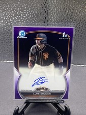 2023 Bowman Chrome Luke Shliger 1st Bowman On Card Auto Autograph Purple #81/250