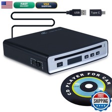 Pledei Portable External Car CD Player, Anti-Shock Plug And Play CD Adapter USB