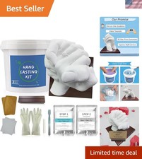 Complete Hand Casting Kit for Couples - Ideal for Anniversary  Family Fun