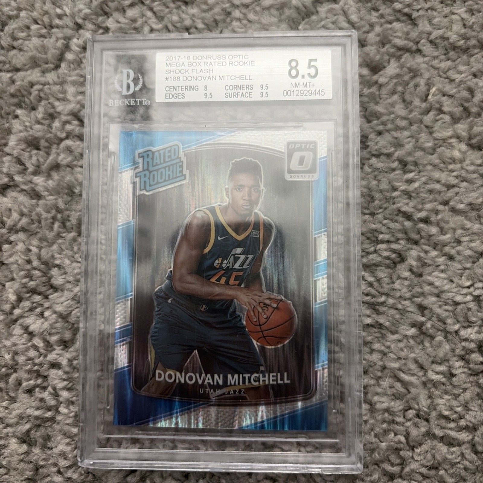 2017-18 Panini Donruss Optic - Rated Rookie Donovan Mitchell #188 Shock (RC)