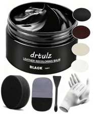Leather Recoloring Balm, Leather Color Restorer Conditioner, Leather Black