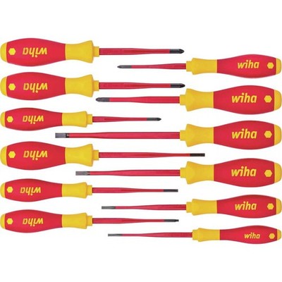 Wiha VDE Schraubendreher-Set 12teilig Schlitz, Kreuzschlitz Pozidriv,