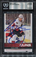 MARK STONE signed autographed 2012 UD YOUNG GUNS ROOKIE CARD RC YG BECKETT (BAS). rookie card picture