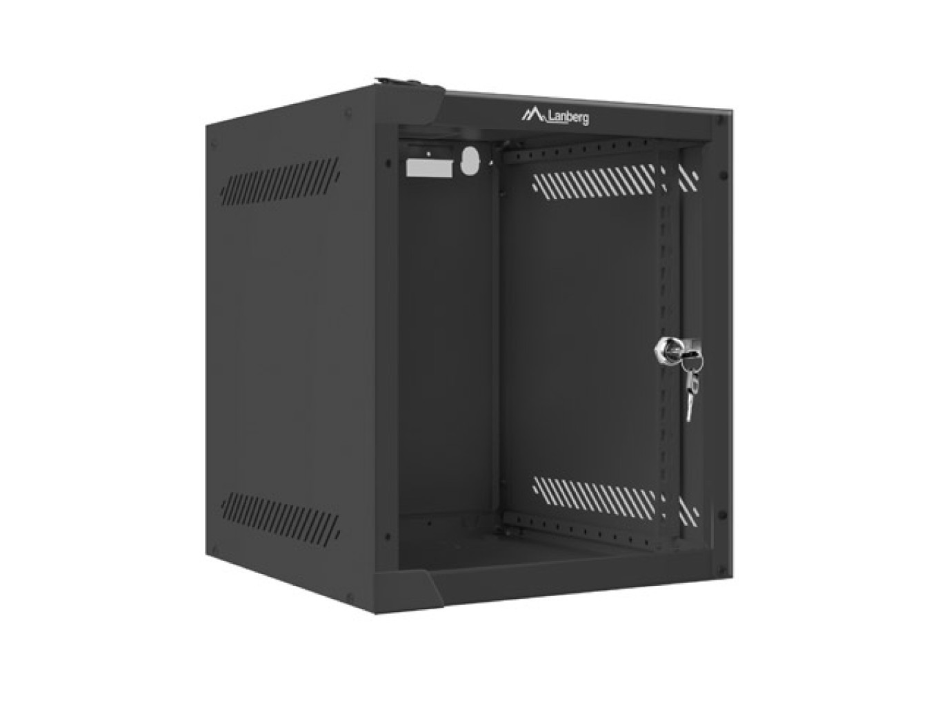 Hanging cabinet 10 6U 280x310 black WF10-2306-10B