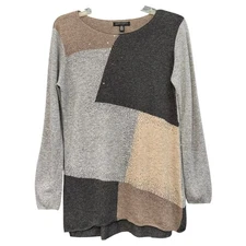 Parkhurst Colorblock Metallic Knit Sweater Women’s Size S