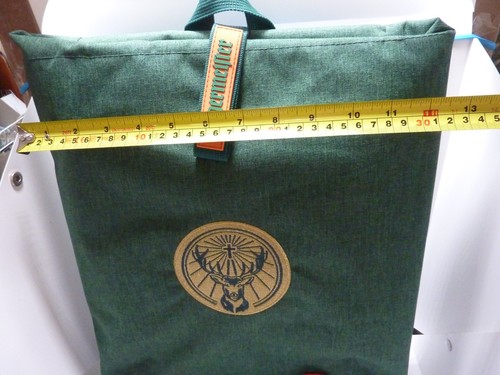 Jagermeister SOFT COOL BAG BACKPACK ZIPPER CLOSURE GREEN - Picture 4 of 10